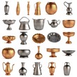 3d render of antique dishes