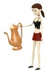 3d render of cartoon character with teapot