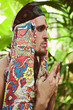 Foto: Portrait of a young man in ritual suit Portrait of a young man in ritual suit