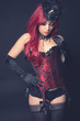 JEUNE FEMME SEXY CORSET BURLESQUE