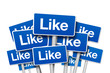 Schilder mit Like