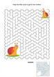 Maze game for kids with snails