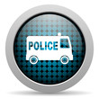 police glossy icon