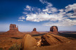 Classic View of Monument Valley and American West.