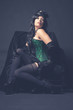JEUNE FEMME BURLESQUE FAUTEUIL