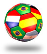 Illustration: Fussball zur WM 2014 Fussball zur WM 2014