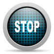 stop glossy icon