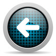 arrow left glossy icon