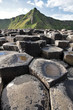 Giant's Causeway stones and mountain
