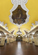 The metro station Komsomolskaya in Moscow, Russia