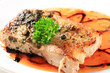 Pan fried pork belly