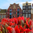 facades of old houses ,  Amsterdam, Netherlands