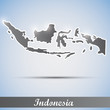 shiny icon in form of Indonesia