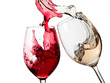 Foto: Red and white wine up Red and white wine up