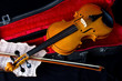 Violin in carry case