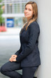 Beautiful businesswoman outdoor in the city