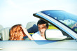 Foto: friends in car friends in car