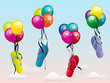 Vektor: Ballons Tongs Ballons Tongs