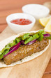 Photo: Seekh Kebab in Pita Bread - Grilled minced meat kebab sandwich Seekh Kebab in Pita Bread - Grilled minced meat kebab sandwich