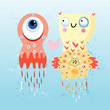 Vector: funny monsters funny monsters