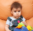 Little boy on the couch