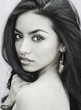 Beautiful exotic young woman long hair