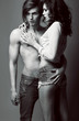 Expression. Couple of Affectionate People in Embrace. Closeness