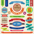 Set of retro vintage badges and labels