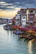 View of famous Grand Canal at sunset
