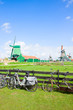 dutch windmills in Zaanse Schans