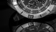 Luxury Watch over reflective surface, selective focus