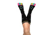Up In The Air Feet in happy socks with toes