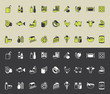 grocery icons vector set