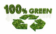 one hundred percent green and recyclable