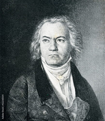 Photo: Portrait of german composer Beethoven Portrait of german composer Beethoven