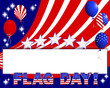 Flag day background.