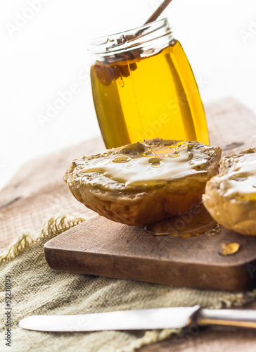 Photo: roll honey bread food vintage roll honey bread food vintage