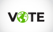 vote letter concept