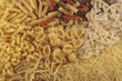 Raw italian pasta