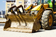 Foto: bulldozer on building site bulldozer on building site