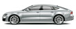 Four-door luxury car - side view