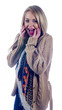 Happy blonde girl