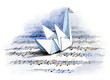paper origami bird