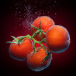 Tomatoes with bubbles