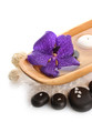 Beautiful spa setting isolated on white
