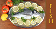 Fresh fish of dorado