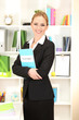 Portrait of teacher woman in classroom