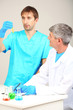 Physician and assayer during research on room background