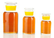 Medicine bottles isolated on white