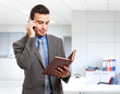 Photo: Busy executive portrait Busy executive portrait